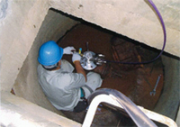 ビット内での管路内調査状況(NP-15使用)